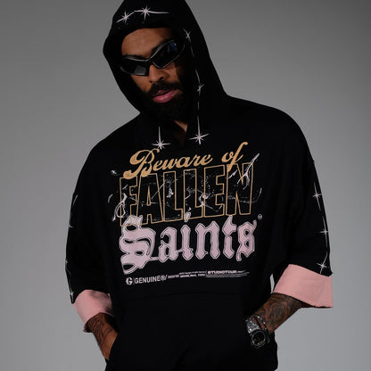 Beware short sleeve hoodie