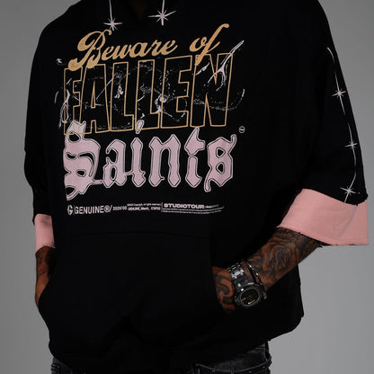 Beware short sleeve hoodie