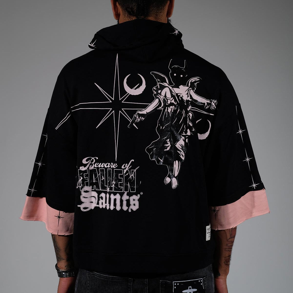 Beware short sleeve hoodie