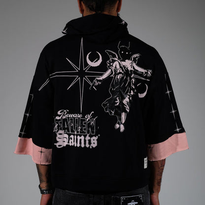 Beware short sleeve hoodie