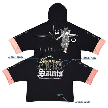 Beware short sleeve hoodie