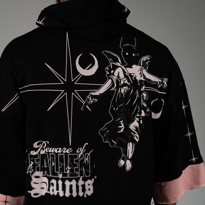 Beware short sleeve hoodie