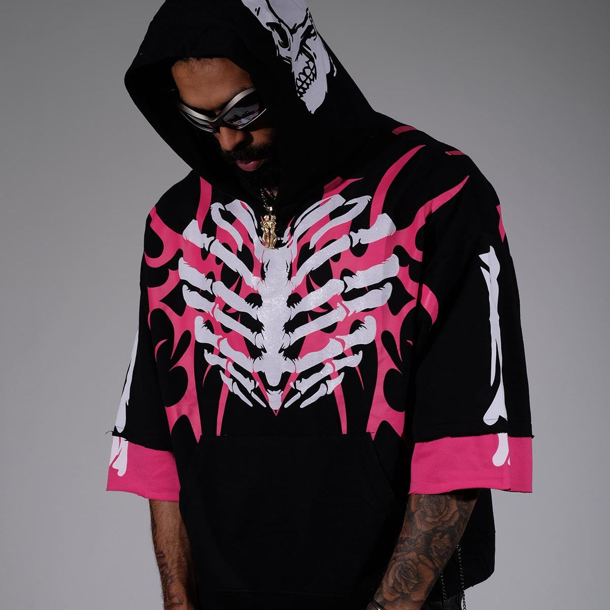 Xray short sleeve hoodie