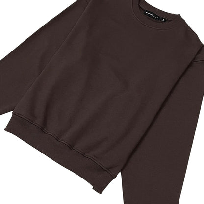 French terry crewneck sweater