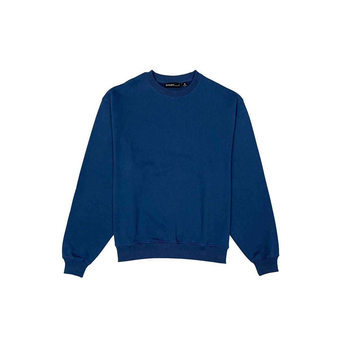 French terry crewneck sweater