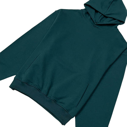 French terry drop shoulder hoodie