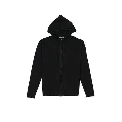 Viscos poly double knit zip up hoodie