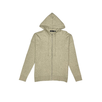 Viscos poly double knit zip up hoodie
