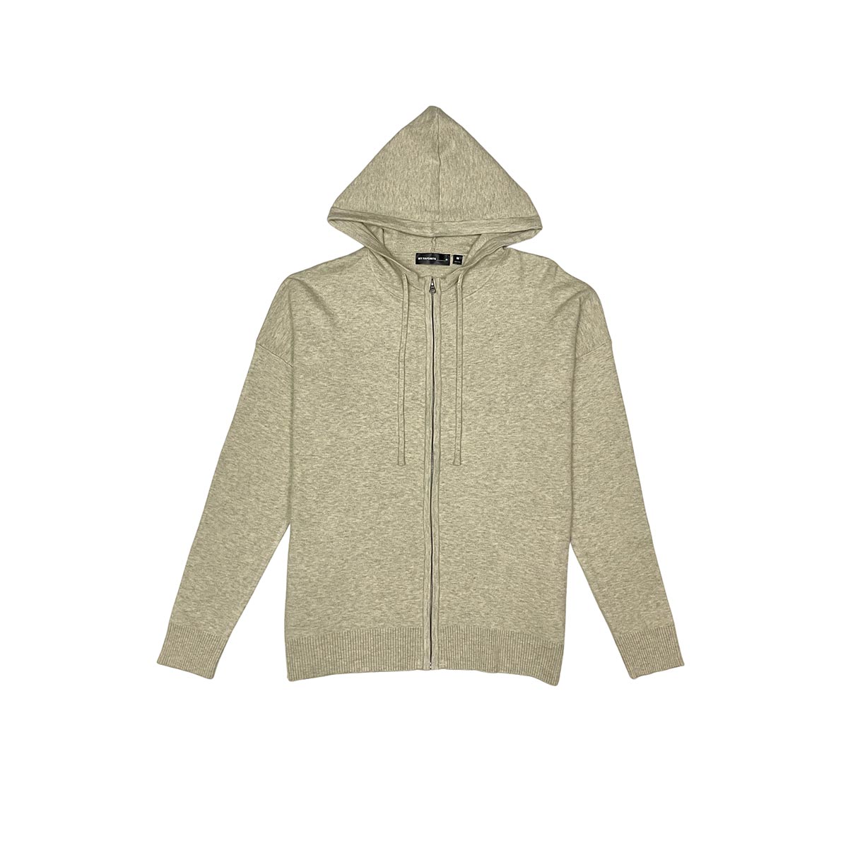 Viscos poly double knit zip up hoodie