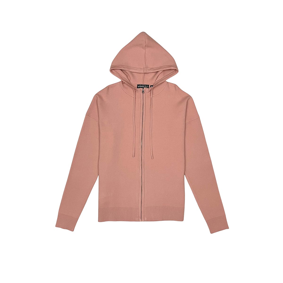 Viscos poly double knit zip up hoodie