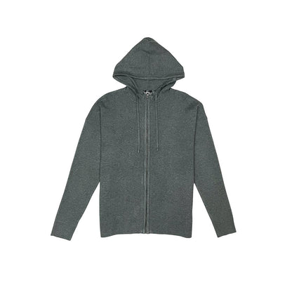 Viscos poly double knit zip up hoodie