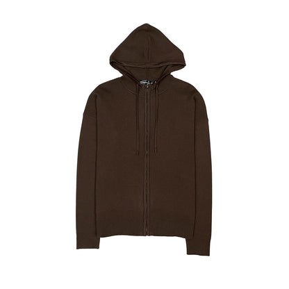 Viscos poly double knit zip up hoodie