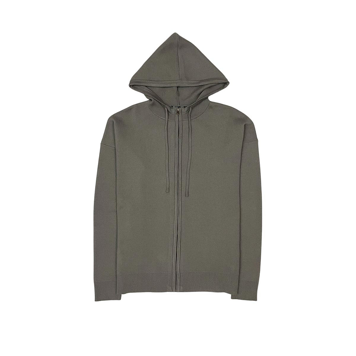Viscos poly double knit zip up hoodie