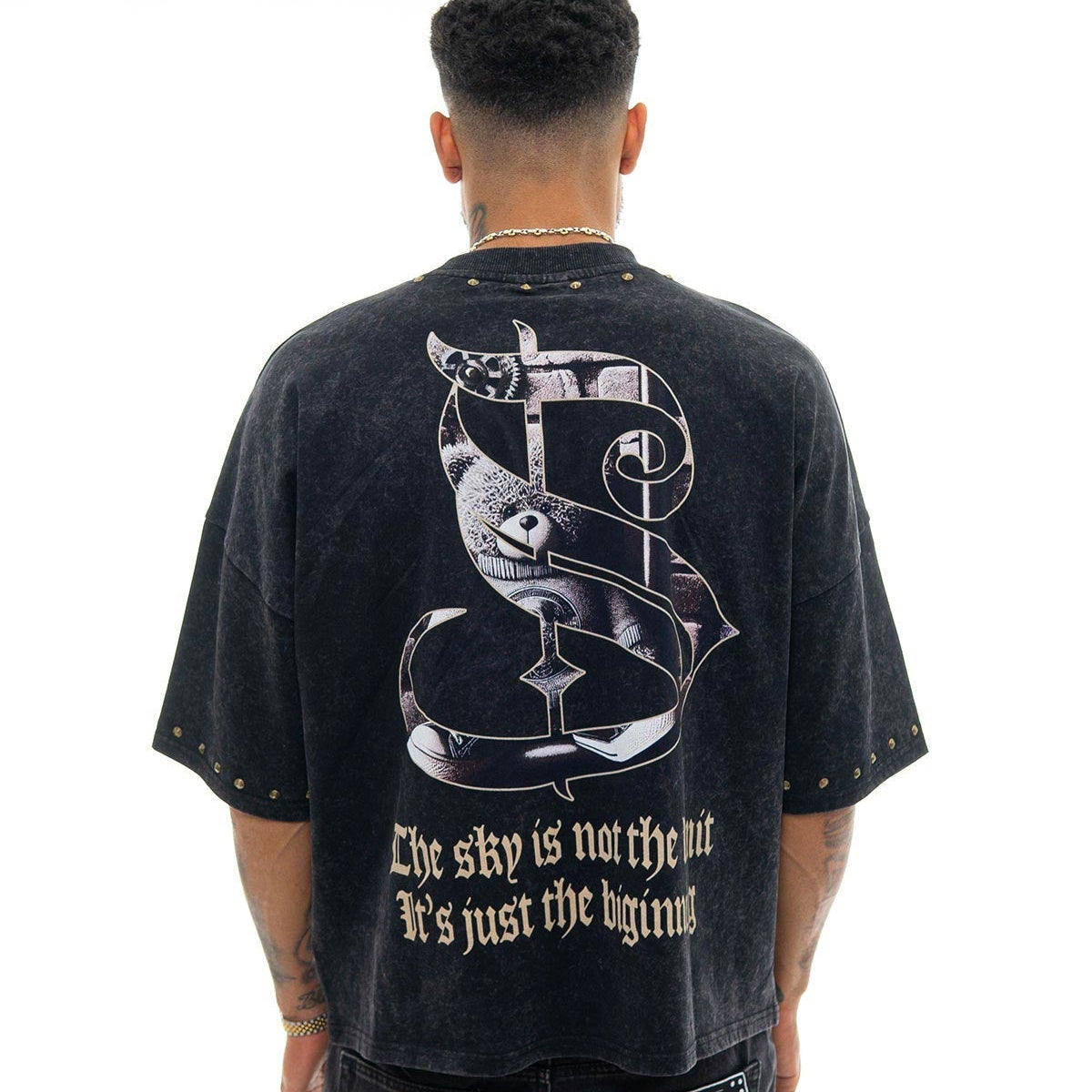 Stray dream big wide & crop fit tee