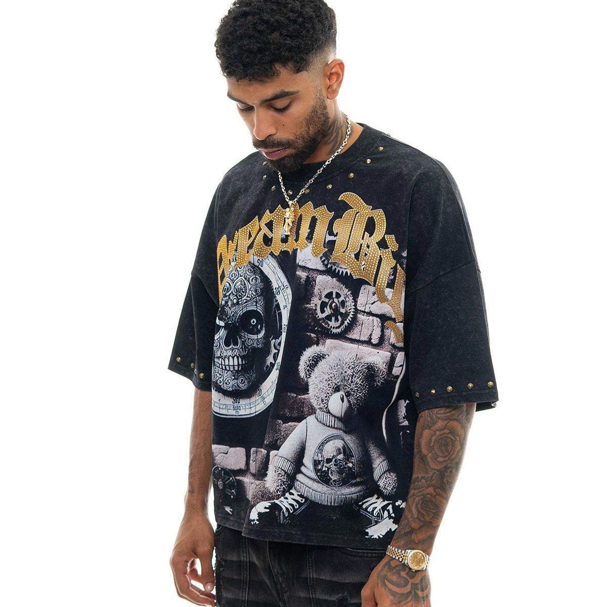 Stray dream big wide & crop fit tee