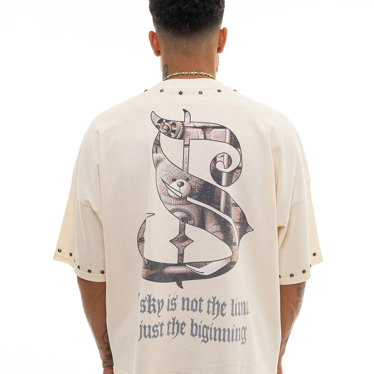 Stray dream big wide & crop fit tee