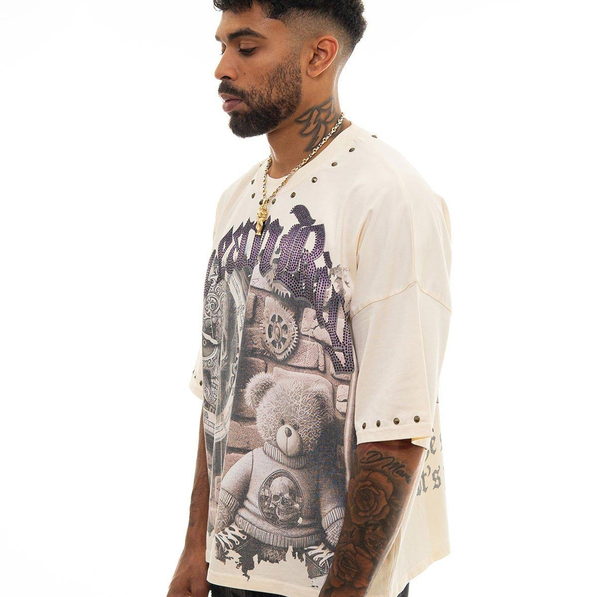 Stray dream big wide & crop fit tee