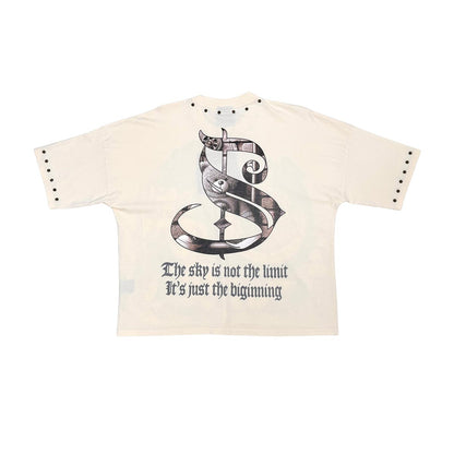 Stray dream big wide & crop fit tee