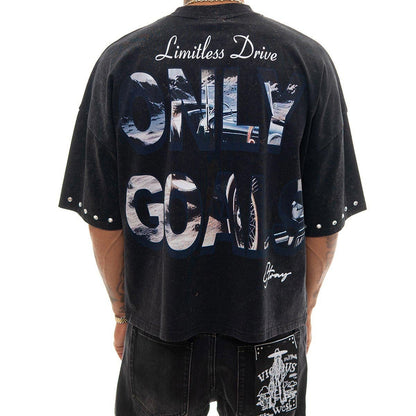 Stray no limits wide & crop fit tee