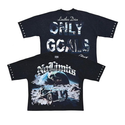 Stray no limits wide & crop fit tee