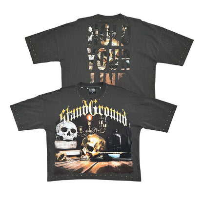 Stray stand ground wide & crop fit tee