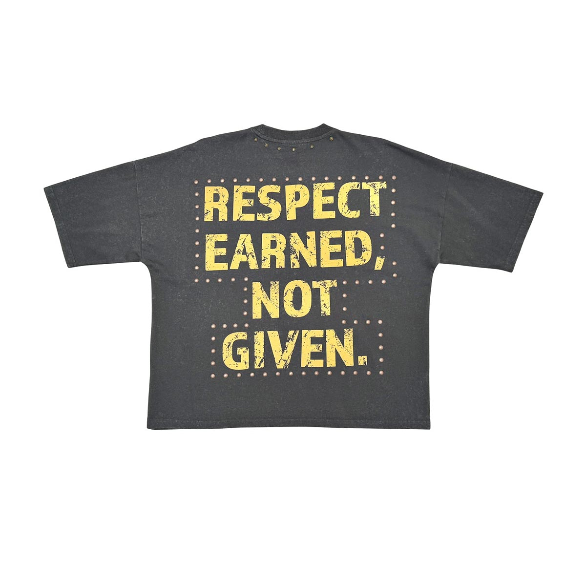 Stray respect earned wide & crop fit tee