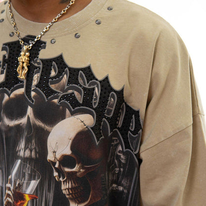 Stray respect earned wide & crop fit tee