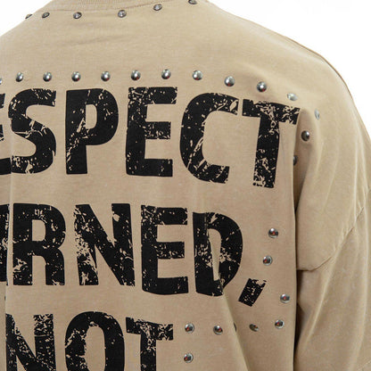 Stray respect earned wide & crop fit tee