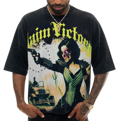 Stray claim victory wide & crop fit tee