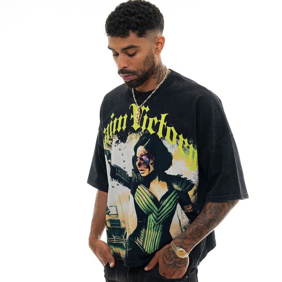 Stray claim victory wide & crop fit tee