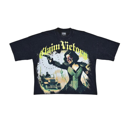 Stray claim victory wide & crop fit tee
