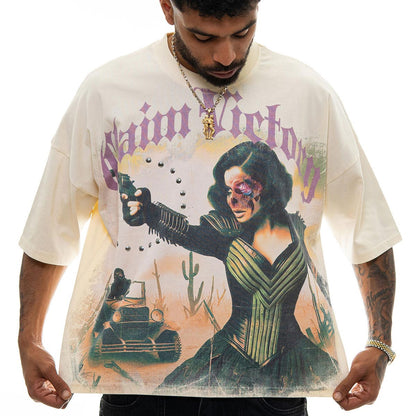 Stray claim victory wide & crop fit tee