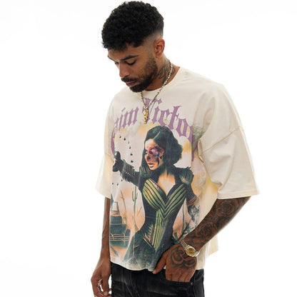 Stray claim victory wide & crop fit tee