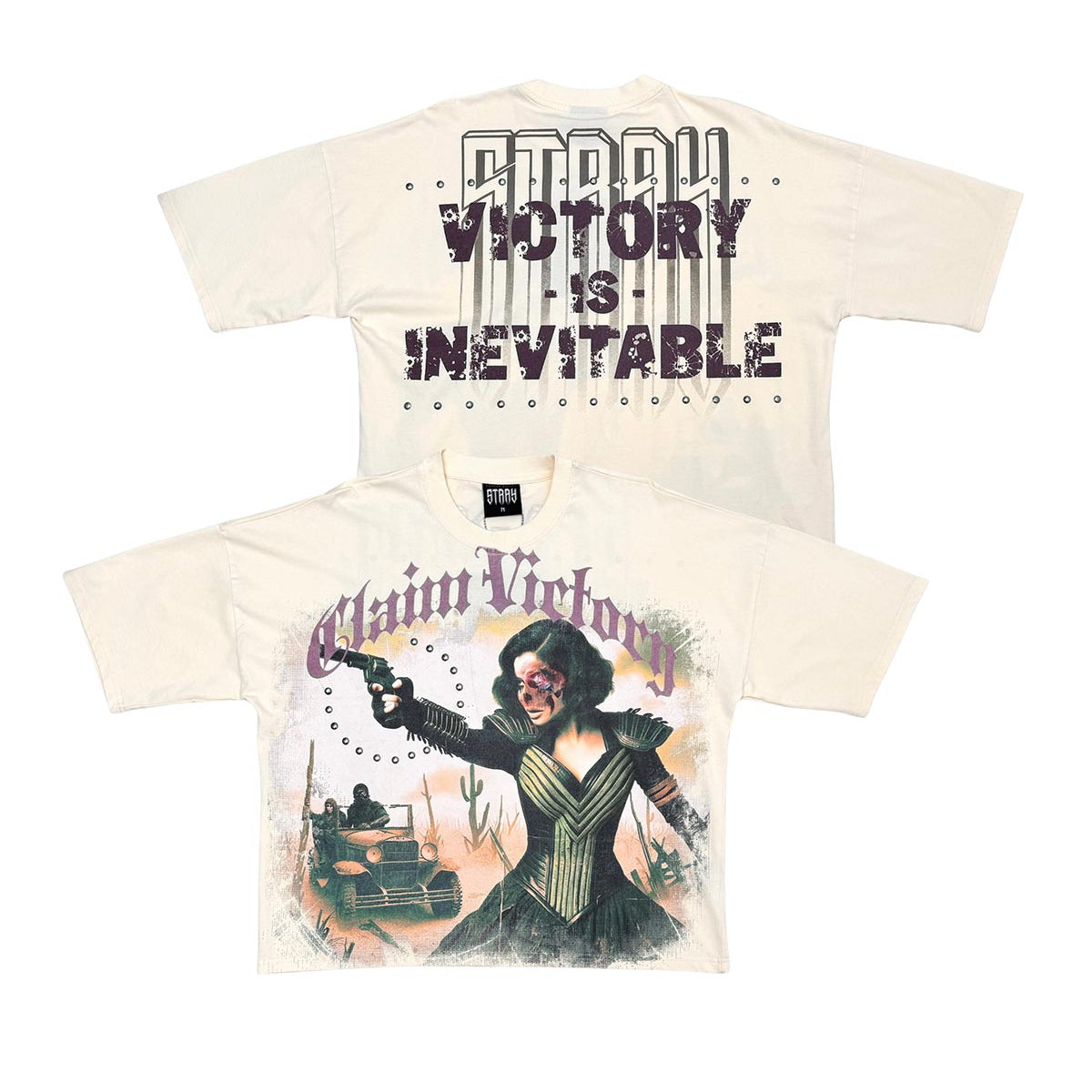 Stray claim victory wide & crop fit tee