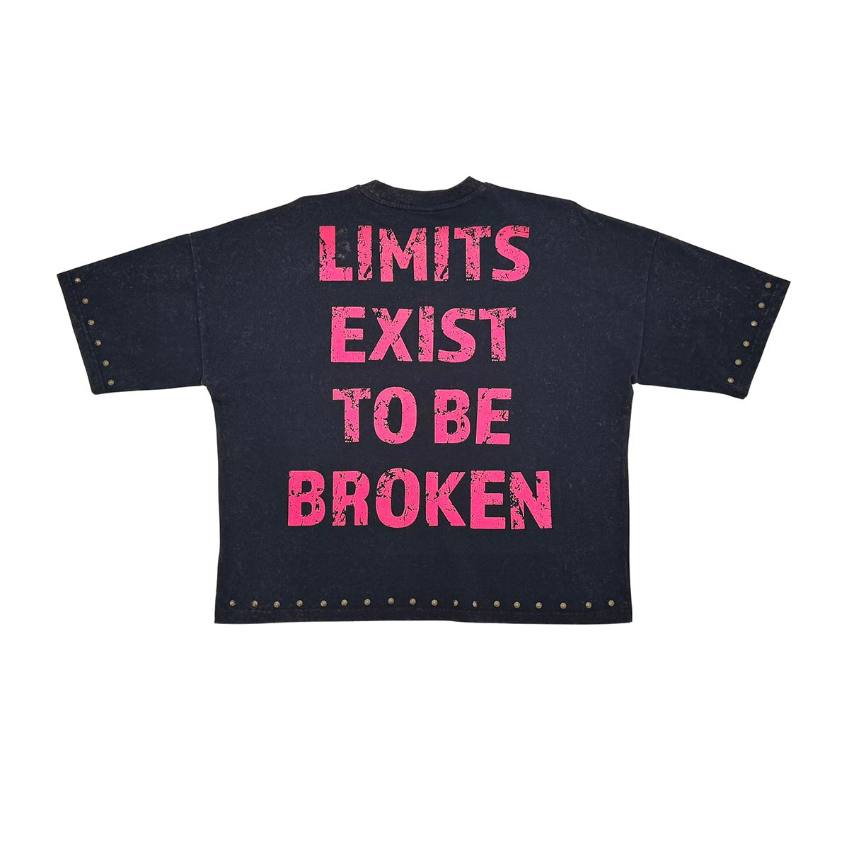 Stray push boundaries wide & crop fit tee