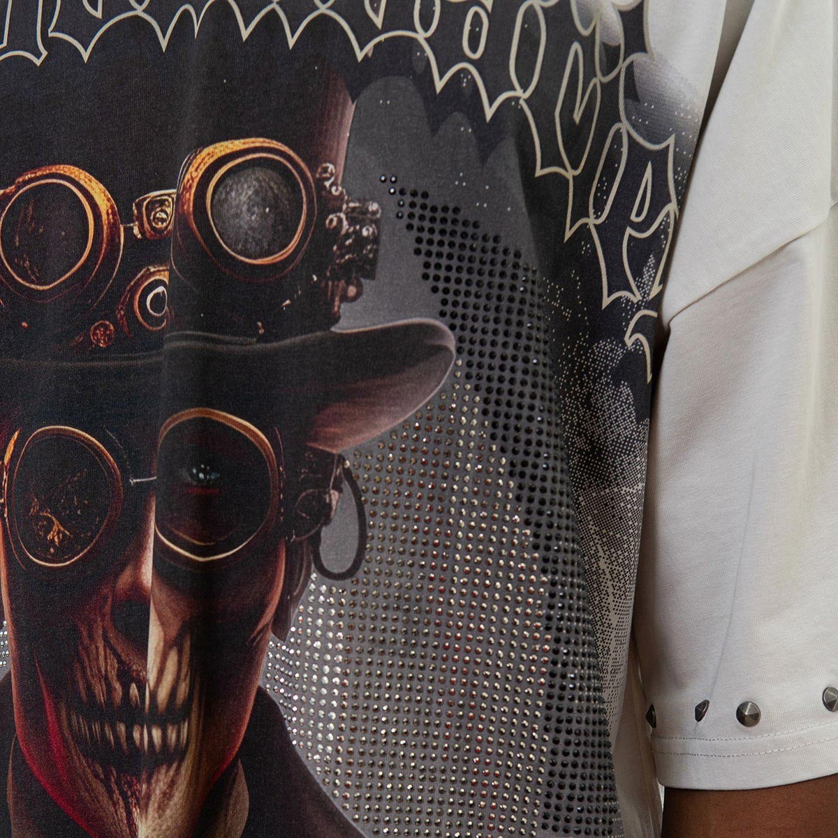 Stray push boundaries wide & crop fit tee