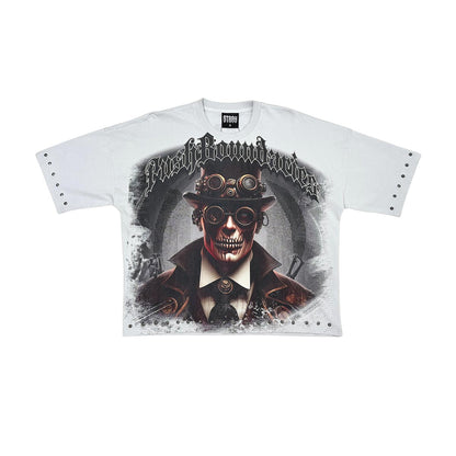 Stray push boundaries wide & crop fit tee