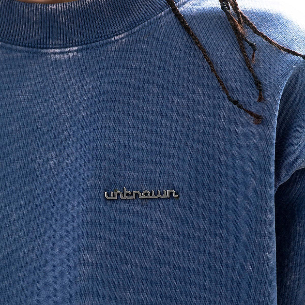 Garment-dyed heavyweight cotton fleece sweatshirt