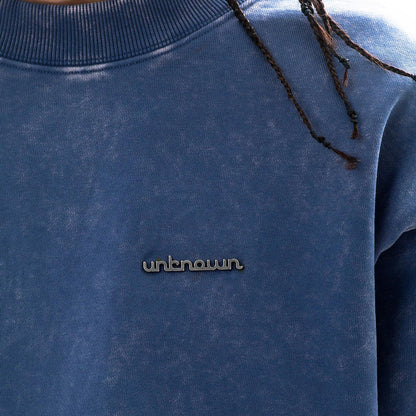Garment-dyed heavyweight cotton fleece sweatshirt