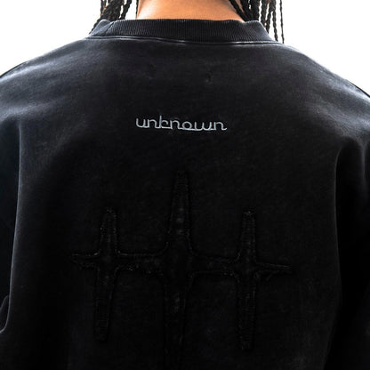 Garment-dyed heavyweight cotton fleece sweatshirt