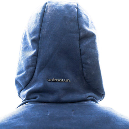 Garment-dyed heavyweight cotton fleece Zipper hoodie