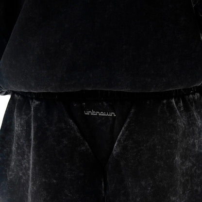 Garment-dyed heavyweight cotton fleece sweatpants Zipper Pocket