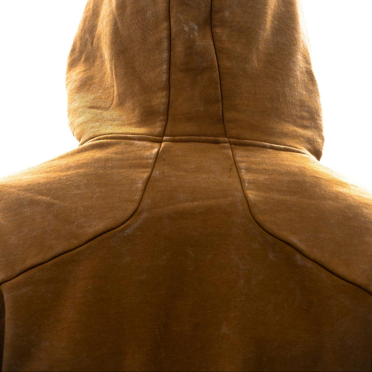 Garment-dyed heavyweight cotton fleece hoodie