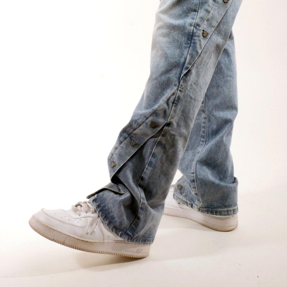 Studded premium western fit denim pant