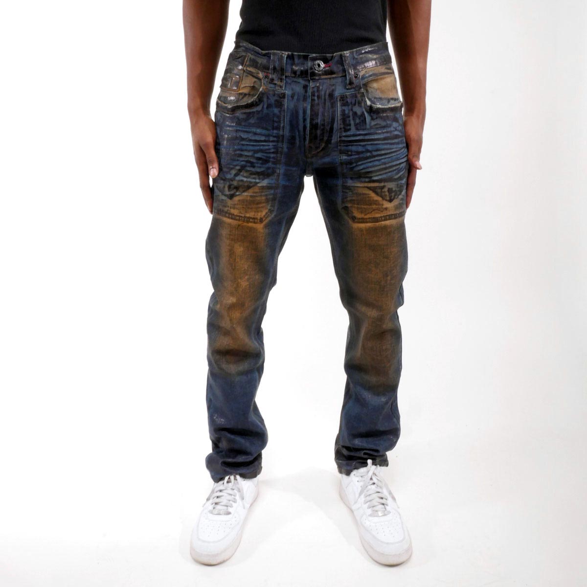 Vicious distressed denim pant