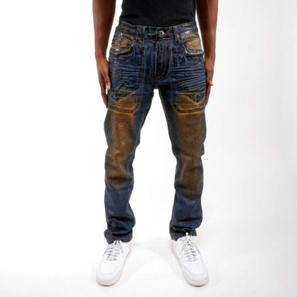 Vicious distressed denim pant