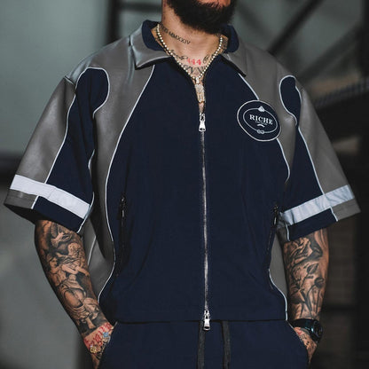 Racer crop jacket