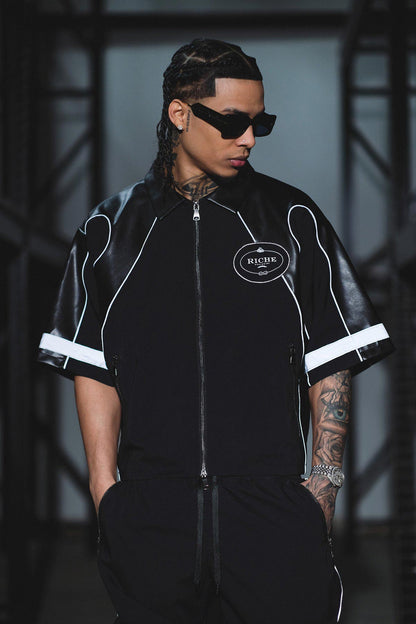 Racer crop jacket