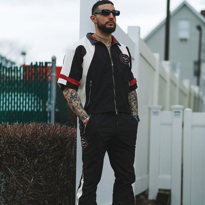 Racer crop jacket