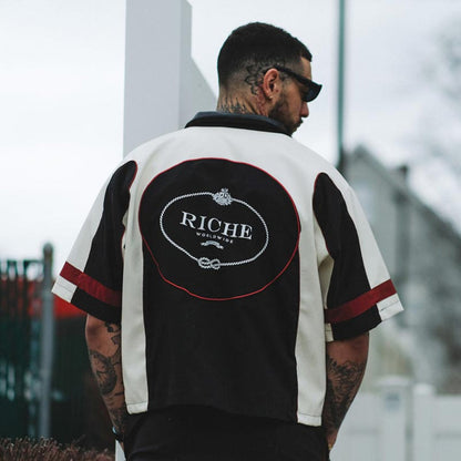 Racer crop jacket